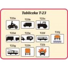 Tabliczka drogowa T-23