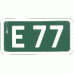 Znak drogowy kierunku i miejscowości E-15,16