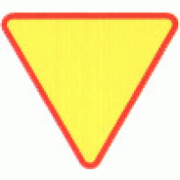 Znak drogowy ostrzegawczy A-7  