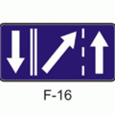 Znak drogowy uzupełniający F-16