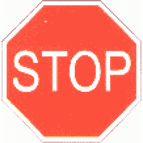 Znak drogowy zakazu B-20,STOP